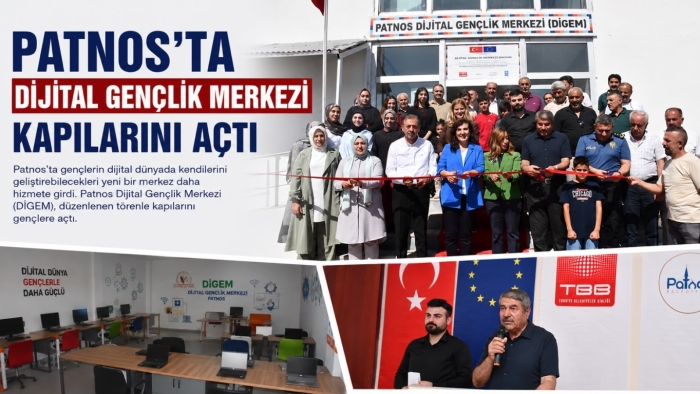 PATNOS'TA DİJİTAL GENÇLİK MERKEZİ KAPILARINI AÇTI