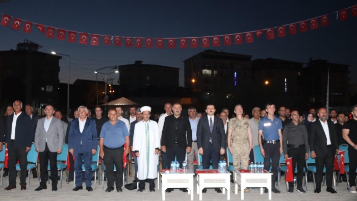 Tutak’ta 15 Temmuz Demokrasi ve Millî Birlik Günü’nde Anlamlı Anma Programı