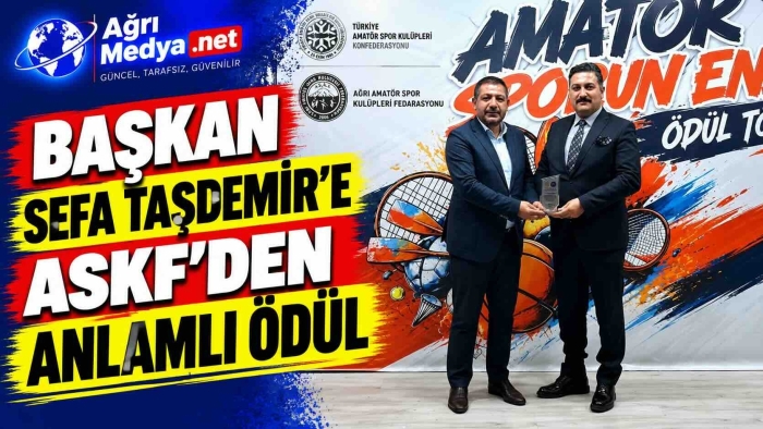 Başkan Sefa Taşdemir’e ASKF’den Anlamlı Ödül