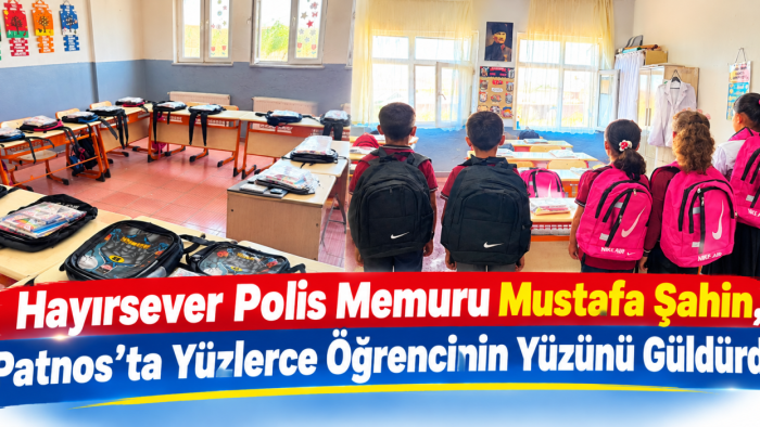 Hayırsever Polis Memuru Mustafa Şahin, Patnos’ta Yüzlerce Öğrencinin Yüzünü Güldürdü