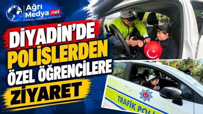 Diyadin’de polislerden özel öğrencilere ziyaret