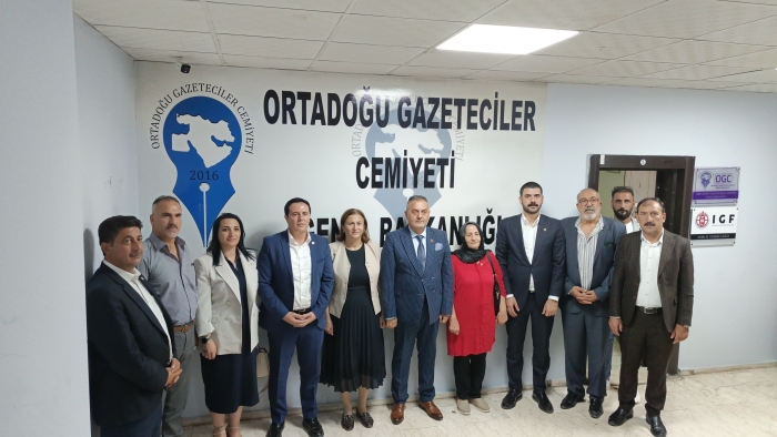 YENİ PARTİ’DEN ORTADOĞU GAZETECİLER CEMİYETİ’NE ANLAMLI ZİYARET