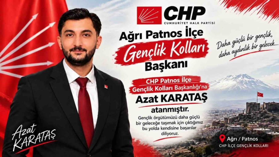 CHP Patnos Gençlik Kollarında Azat Karataş Dönemi