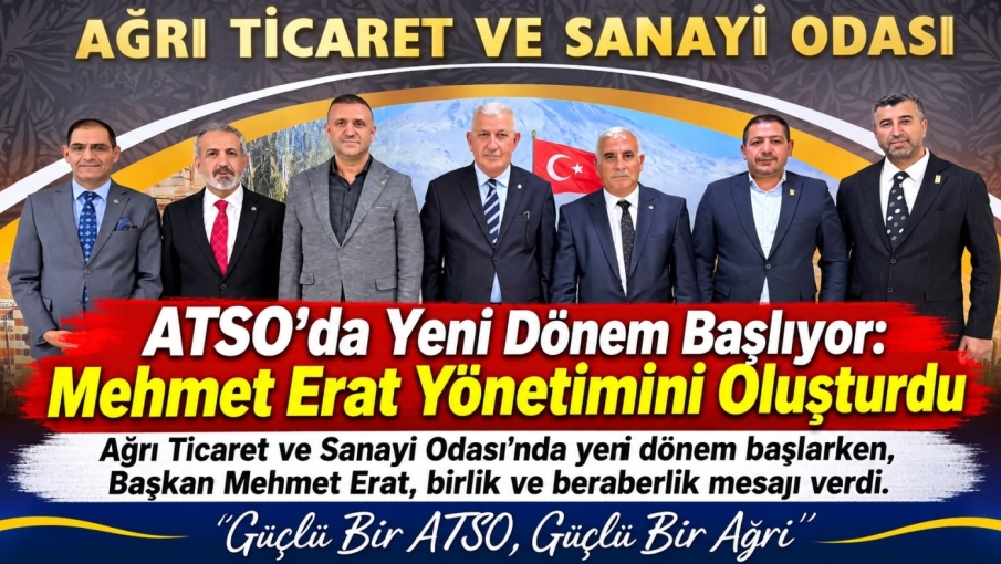 ATSO’da Yeni Dönem Başlıyor: Mehmet Erat Yönetimini Oluşturdu